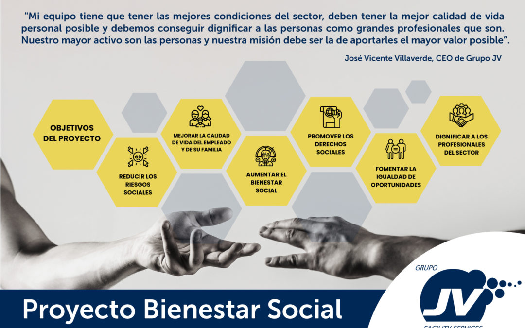 Grupo JV anuncia un proyecto de bienestar social pionero en el sector limpieza